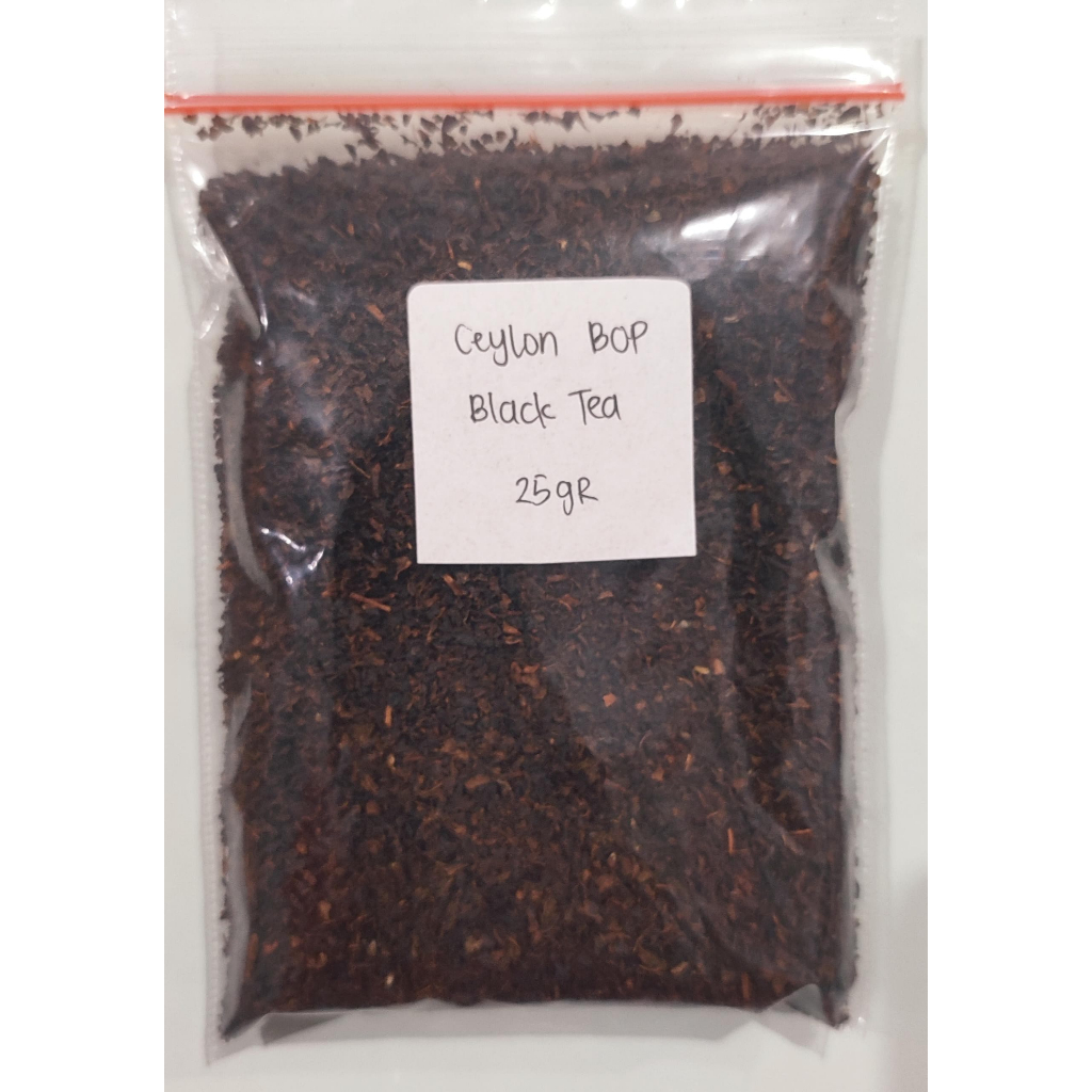 

Black Tea Organic Ceylon BOP / Teh Hijau Premium untuk Fermentasi Scoby Kombucha Premium 25gr