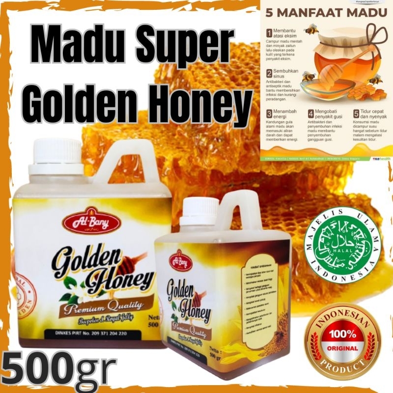 

Madu Super Golden Honey Al Bany Nett 500gr