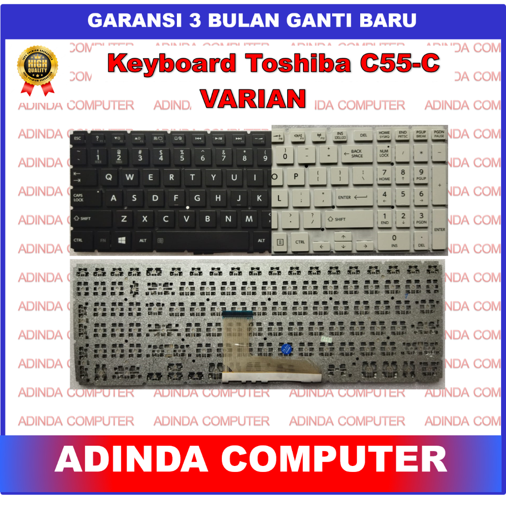 Keyboard Toshiba Satelite C55-C L55B L55-B L70C L70-C P50-C P50C S50-B C55-c5268 C55-c5270 Black Whi