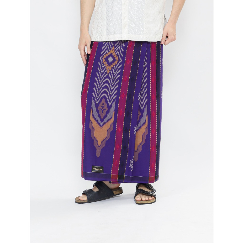 Sarung Walang Maestro Motif Sutra Kawung Ungu Rayon Premium