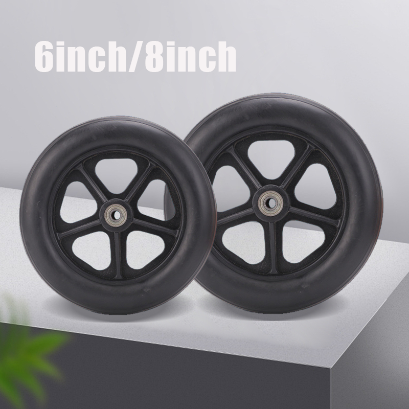 roda depan kursi roda 8 inch diameter 20/15 cm original