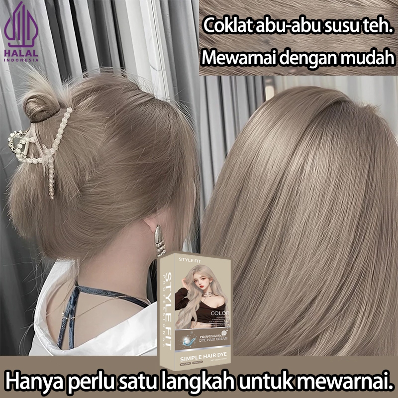 【Beli 100ml gratis 100ml】STYLE FIT cat rambut *200ml Tidak perlu pemutih, Mudah diwarnai, Bisa menut