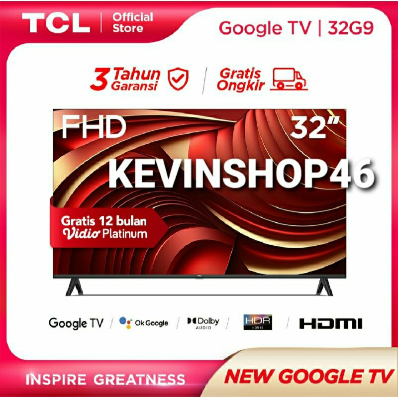 TCL 32 Inch Google TV - FHD - 32G9