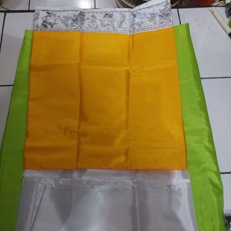 wastra pelinggih #putih kuning #kain peles#tinggi 1 meter