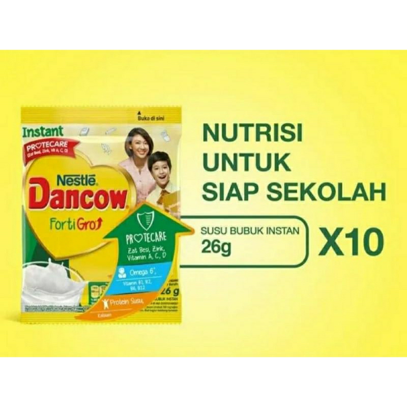 

DANCOW fortigro susu bubuk anak sachet renceng 10 x 26g