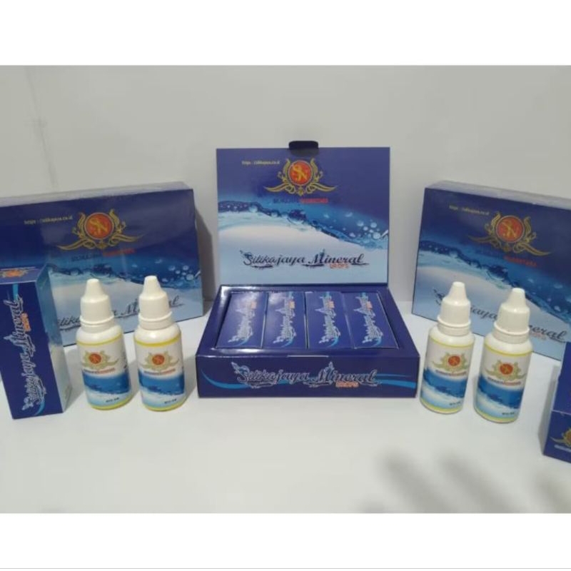 SILIKA JAYA MINERAL DROPS ORIGINAL 1BOX 4 BOTOL