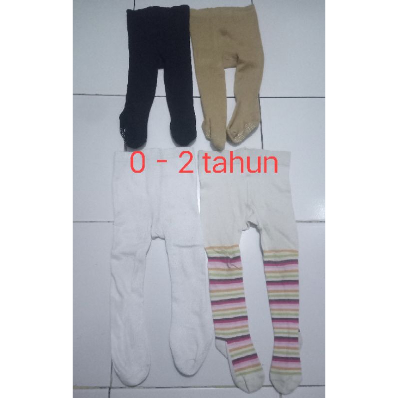 Legging bayi polos kaki tertutup cotton rich/second/preloved