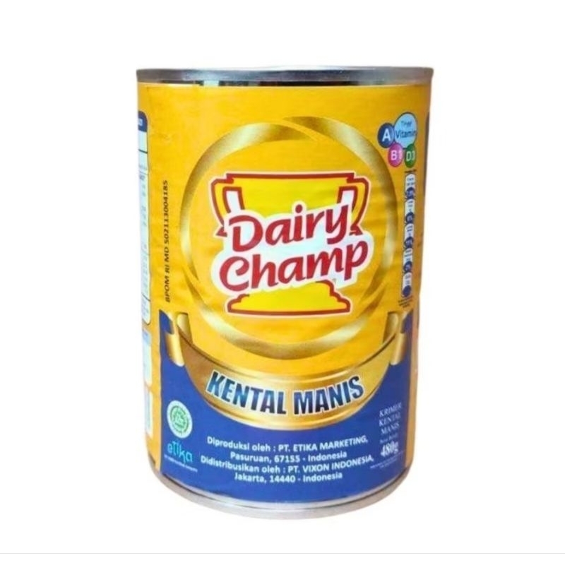 

Susu Kental Manis Dairy Champ Kaleng 480gr