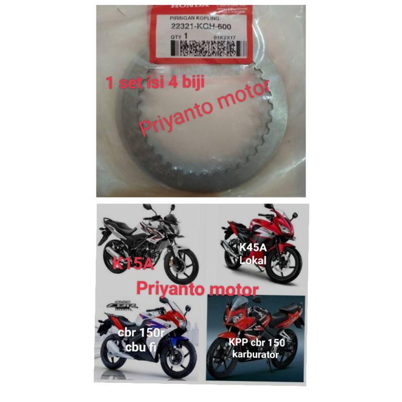 22321-KGH-600 piringan plat plate kopling gesek Honda CBR 150r cb 150r cs1 cbr 150r karbu old origin