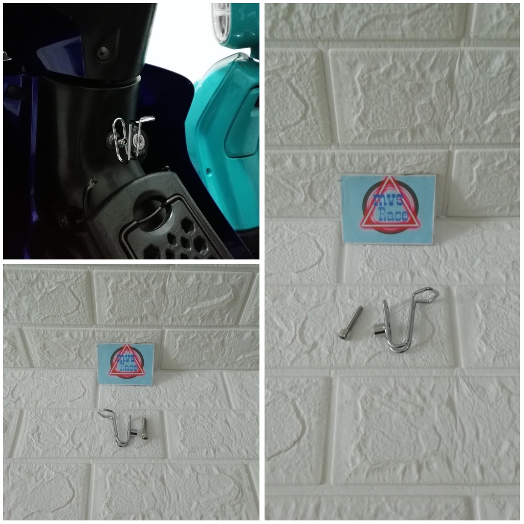 Gantungan Barang Di Motor Crom = Beat, Mio M3, Jupiter Z, Supra X, Vario, Mio Smile, Scoopy, Lexi.