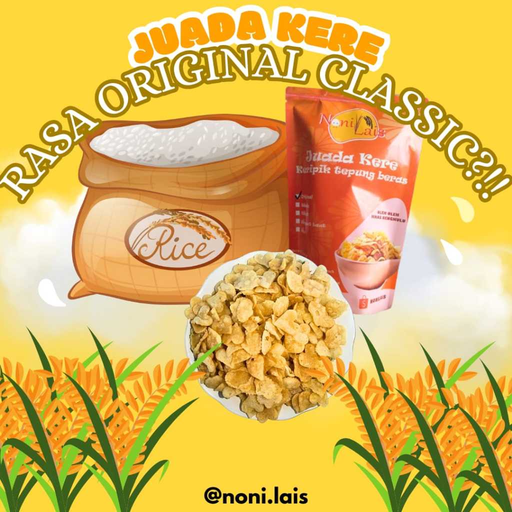 

Noni Lais, Keripik Beras, Juada Kere Rasa Original