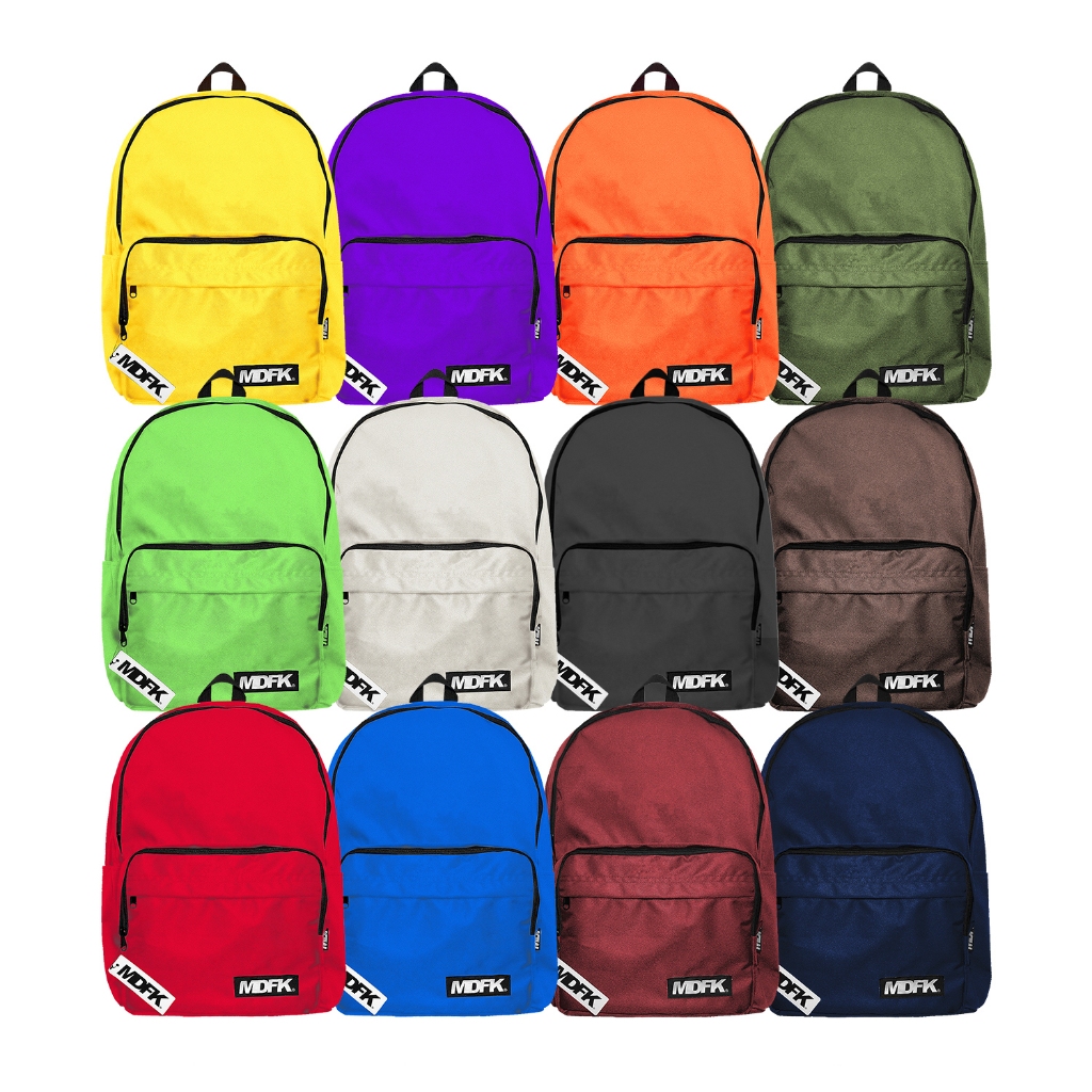TAS MDFK CLASSIC SIMPLE BACKPACK BAG  LAPTOP SLIDE ( TAS RANSEL MDFK )