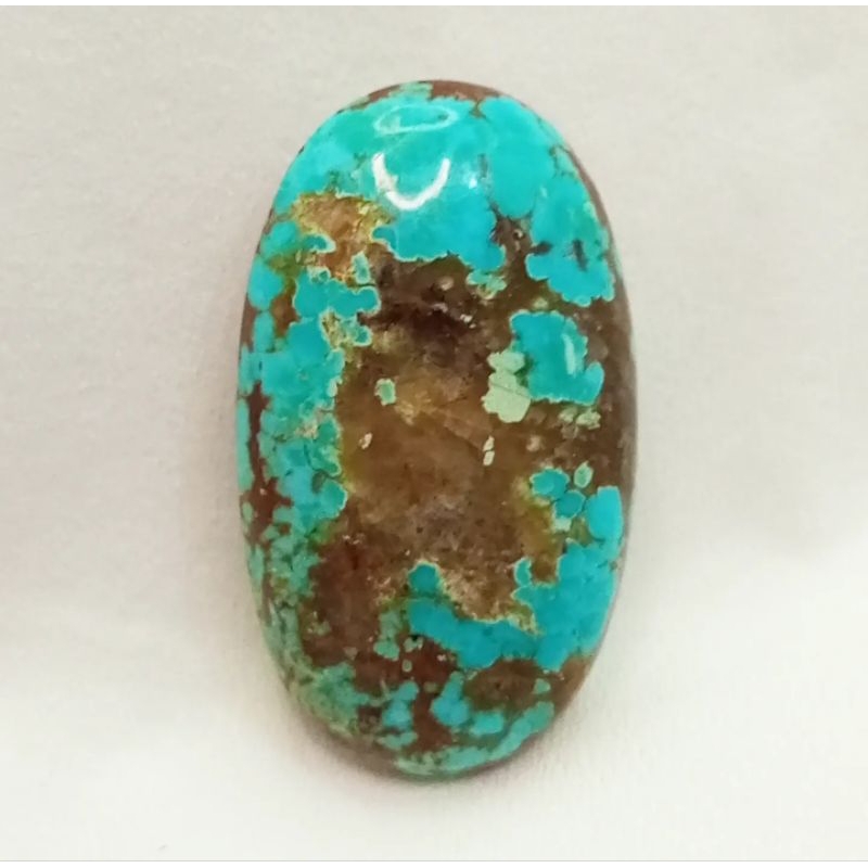 BATU PIRUS PERSIA ORIGINAL BIRU TOSKA URAT EMAS PADAS