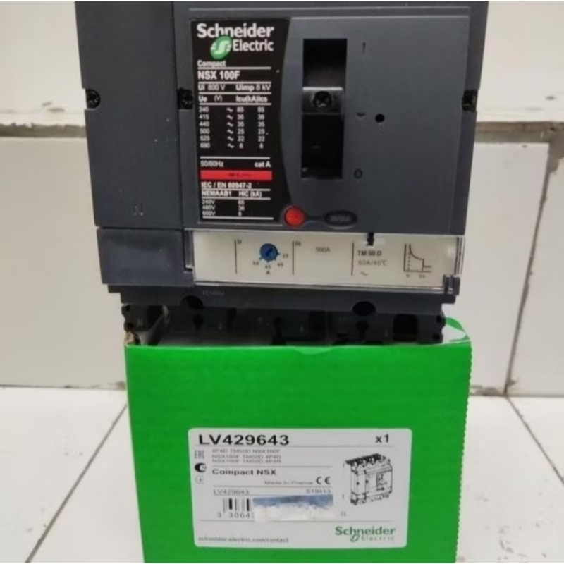 MCCB NXS100F 4P SCHNEIDER 100A/80A/63A/50A/40A/32A/25A/16A