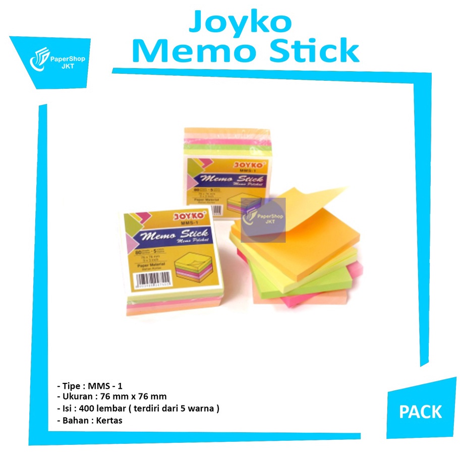 

HARI PENUH PROMO Memo Stick MMS1 Catatan Tempel Pack