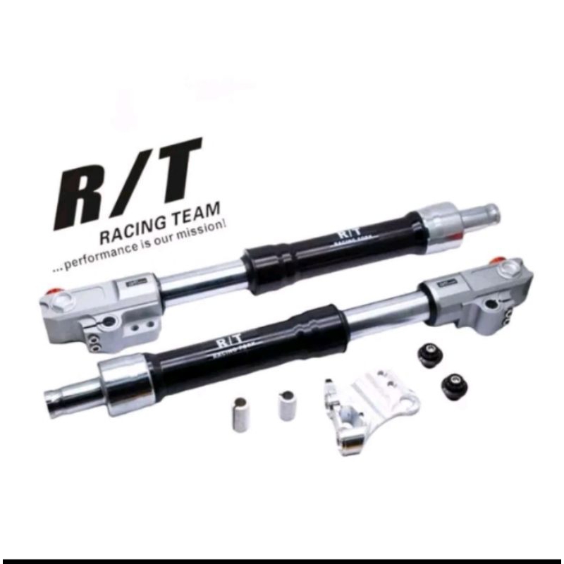 Shock Upside Down RT STAGE Copy ORI Plus Breket Kaliper Monoblok 4 Piston Neon Nest Racing