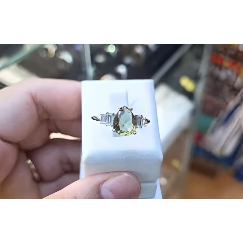 Kode A Cincin Silver925 Zultanite Nature Style Original Turki | Cincin Perak925 Import Ottoman Turki