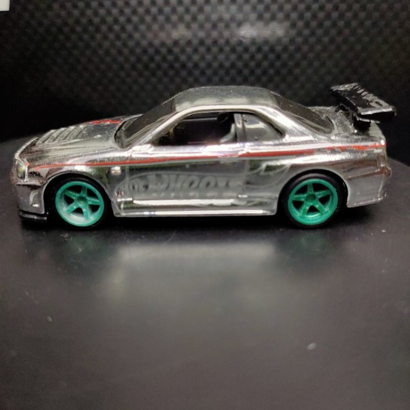 Hot Wheels nissan skyline R34 CUSTOM RLC NISMO chrome
