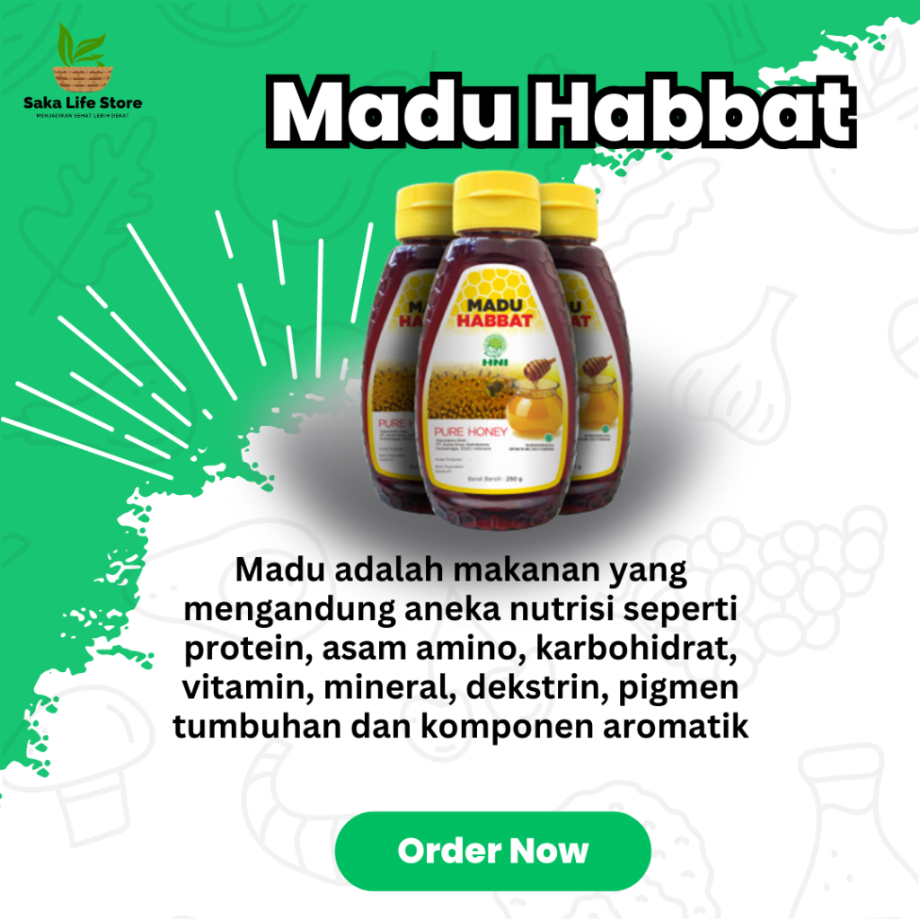 

MADU HABBATS - MADU ASLI Lebah Ternak Habbatusauda PREMIUM - Madu - HNI BPOM