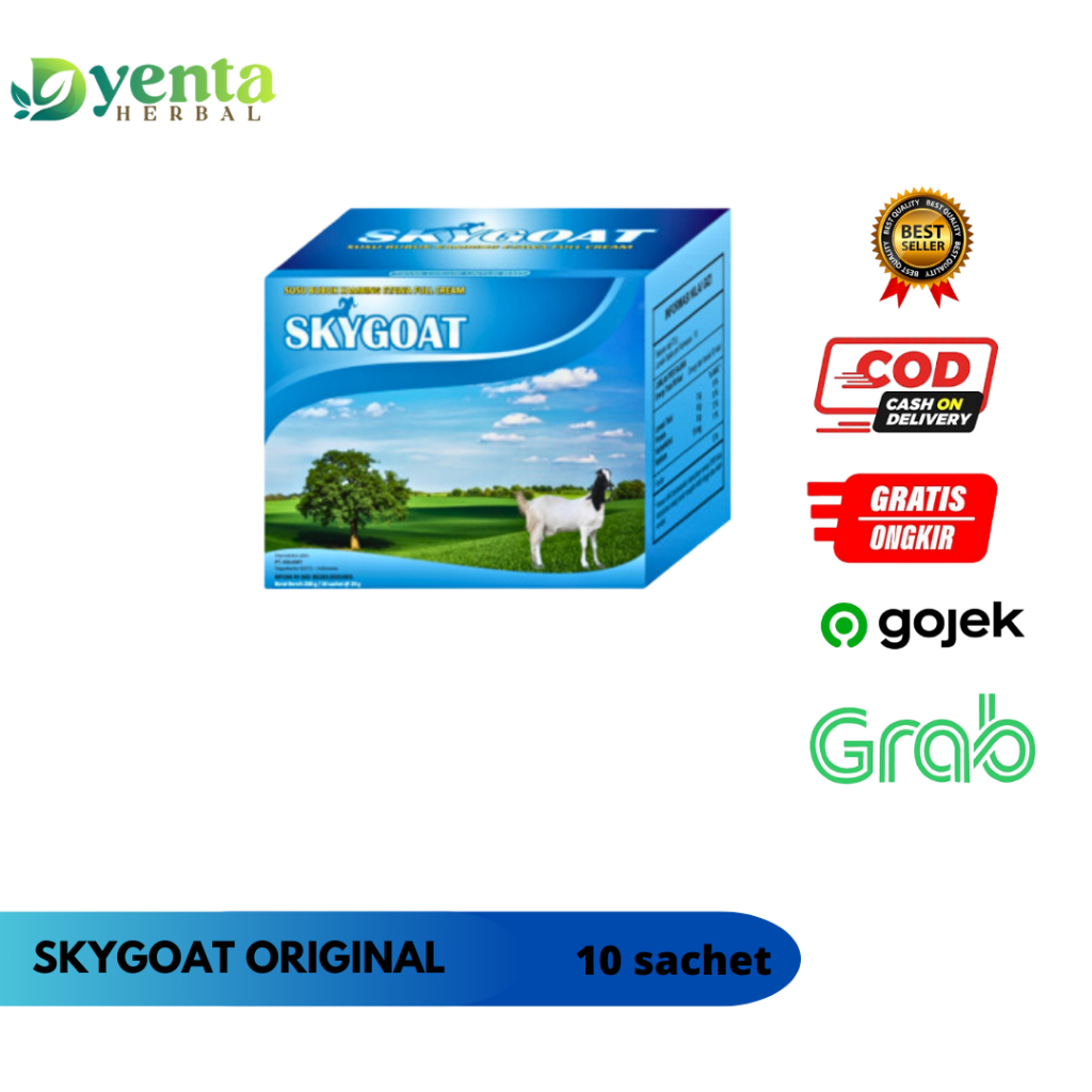 

Skygoat - Susu Kambing Etawa Bubuk Sky Goat Original 1 Box Isi 10 Sachet