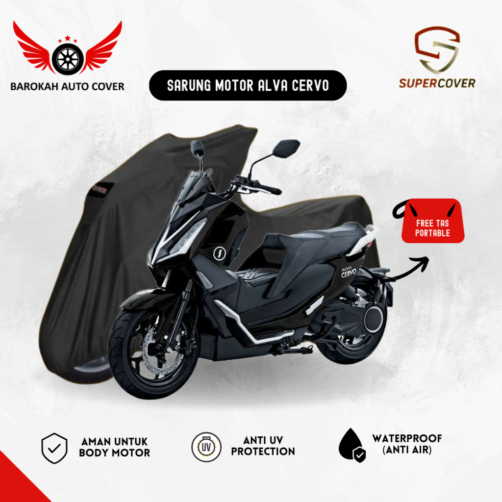 Sarung motor cover motor listrik Alva cervo Super cover outdoor premium waterproof