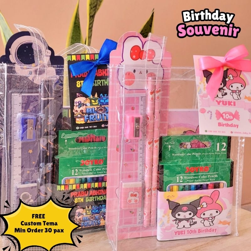 souvenir ultah anak / bingkisan ultah anak / paket ultah anak