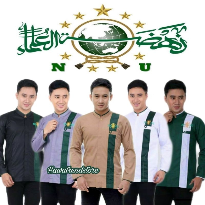 Baju koko Nu/Atasan pria/Baju koko pria/Baju koko Nu Nahdlatul ulama terlaris
