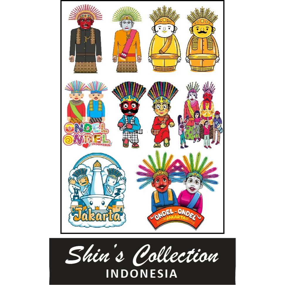 

Sticker Ondel ondel jakarta 1 pc