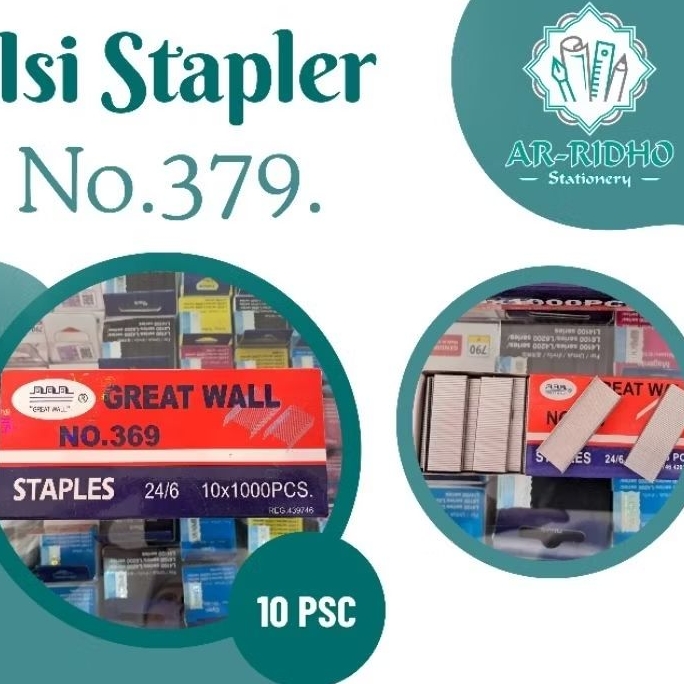 

Refill/Isi Staples Max no 369 ORI