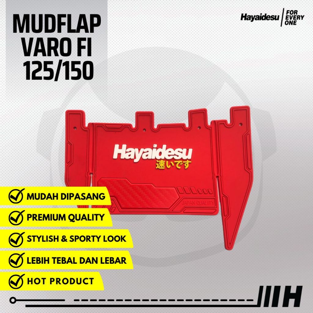 Hayaidesu Mudflap Vario Click 125/150 FI (2015-2026) Penahan Lumpur - PREMIUM