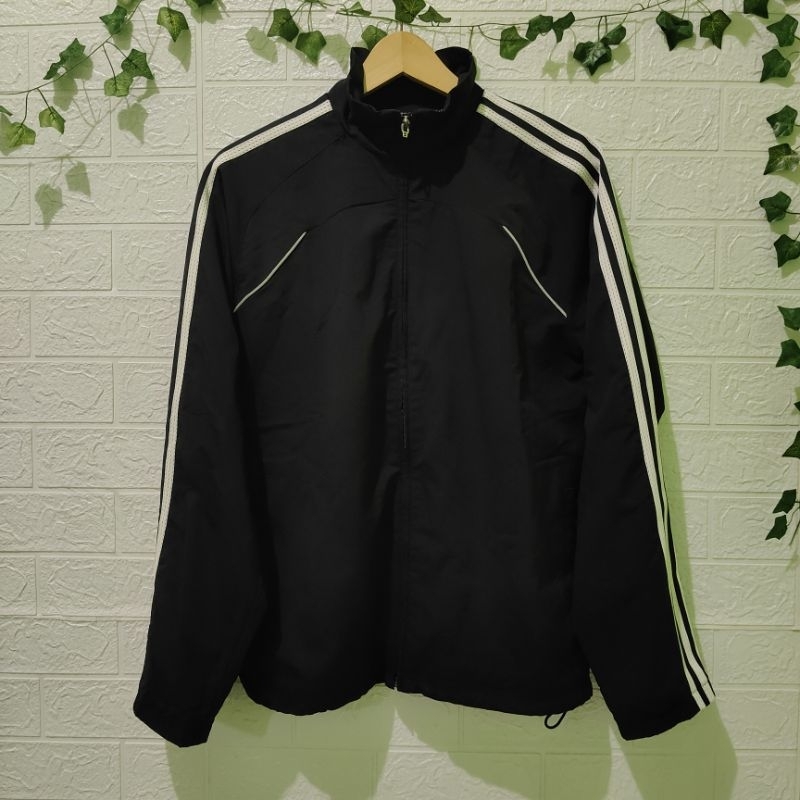Jaket Adidas Strip Tiga Hitam Putih