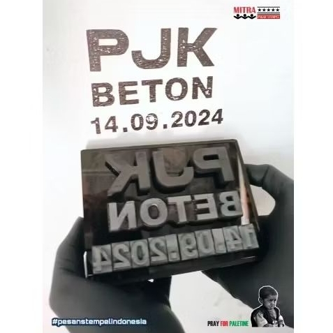 

STEMPEL KODE PRODUKSI BETON