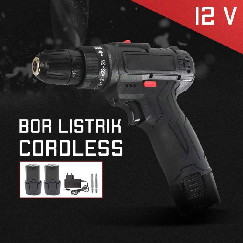 bor taffware Cordless Lithium Battery Rechargeable 12V 