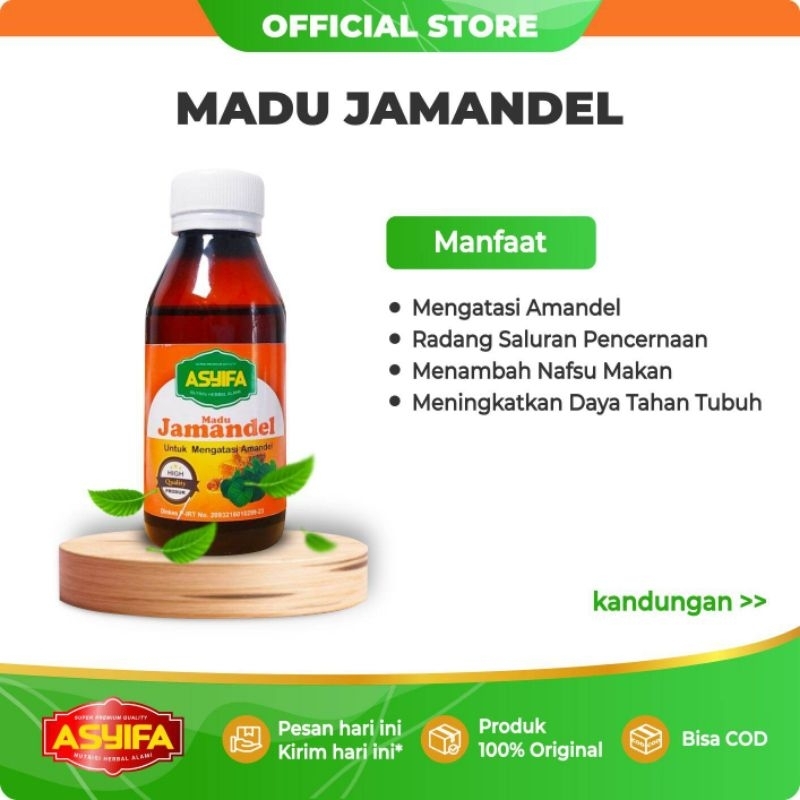 

Madu Jamandel Asyifa mengatasi amandel tanpa perlu operasi