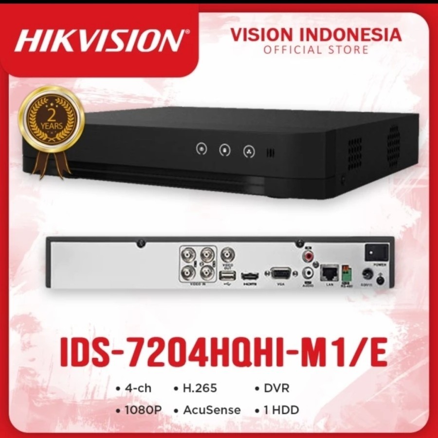 DVR HIKVISION DS-7204-HQHI-M1/E DS - 7208
