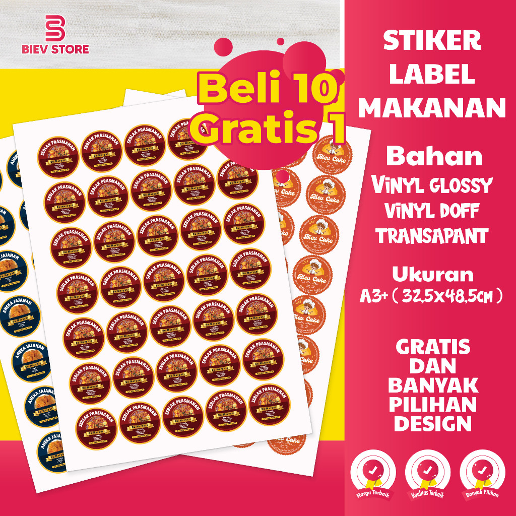 

STIKER LABEL MAKANAN | STIKER LABEL CUSTOM DESAIN | STIKER LABEL MURAH BERKUALITAS