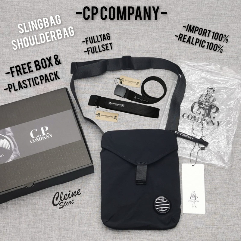 Gratis Belt Mastermind Slingbag Tas Selempang Pria Wanita CP CMPY Nylon Fullset With Box Shoulder Ba