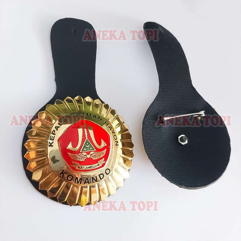 Lencana Jabatan Kepala Satuan Rayon Banser Lencana Custom Banser - Aneka Topi