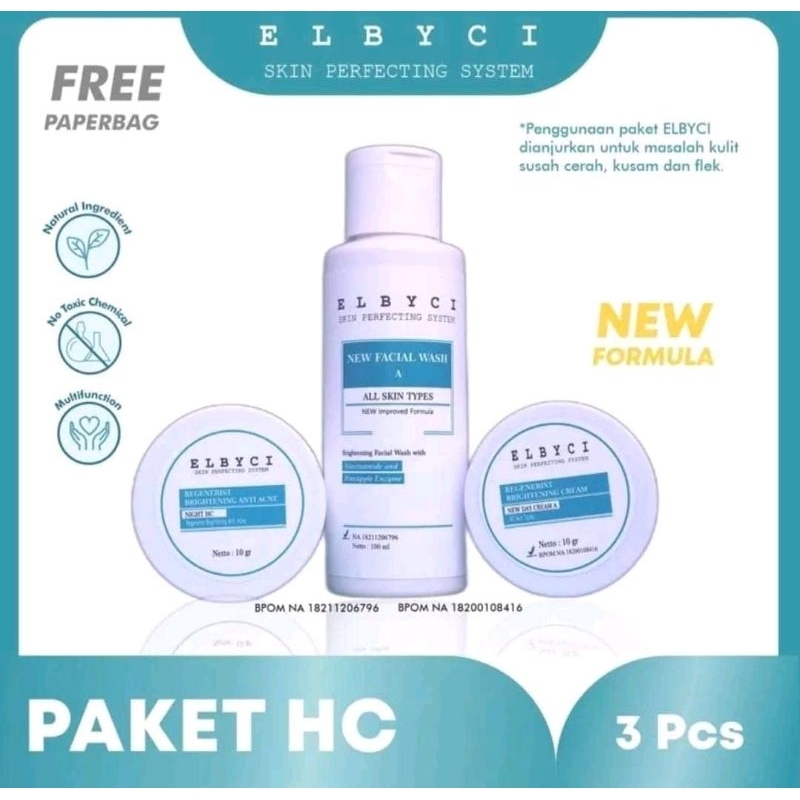 PAKET HC ANTI GAGAL FLEK ELBYCI SKINCARE BPOM