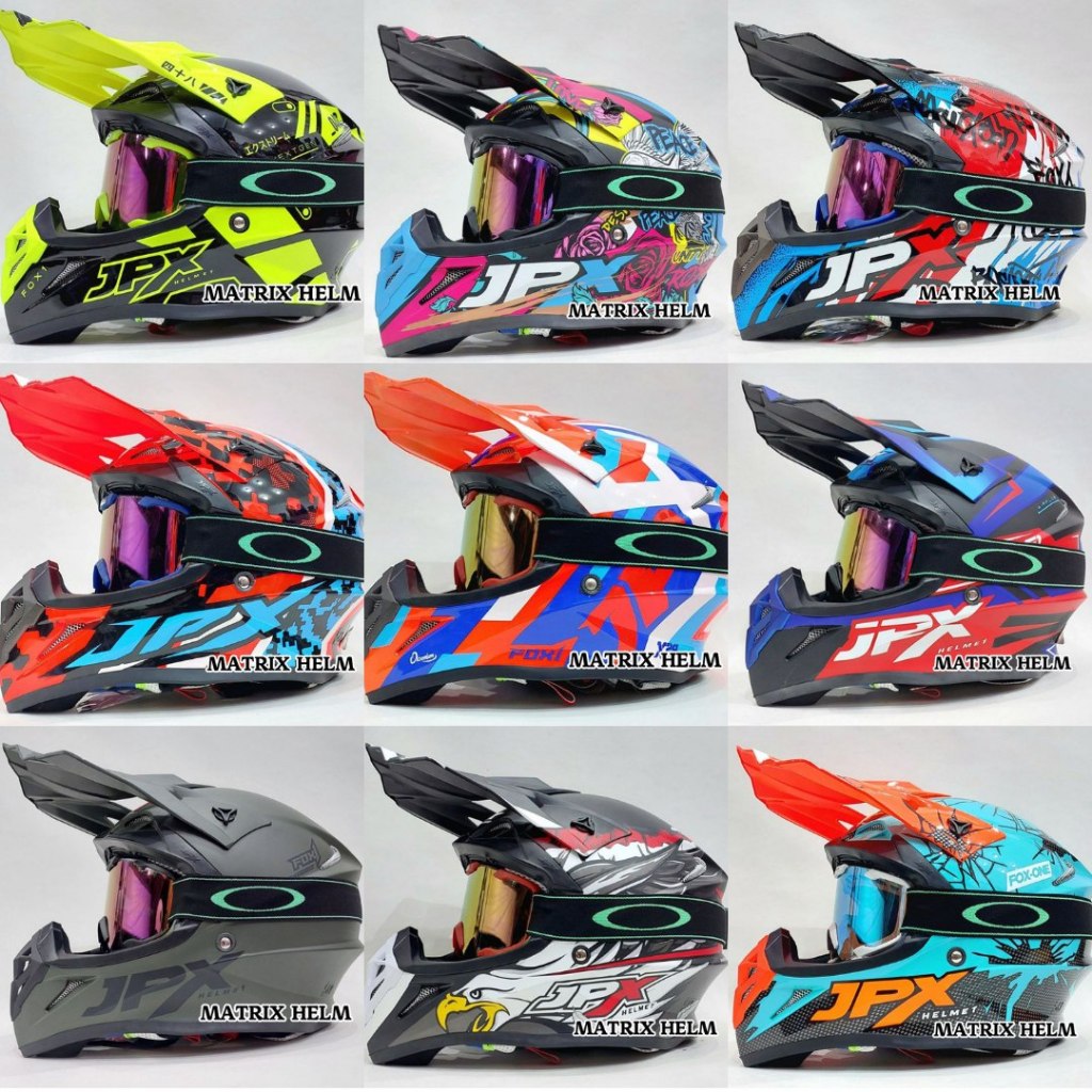 Helm JPX Cross Kacamata Google Trail X