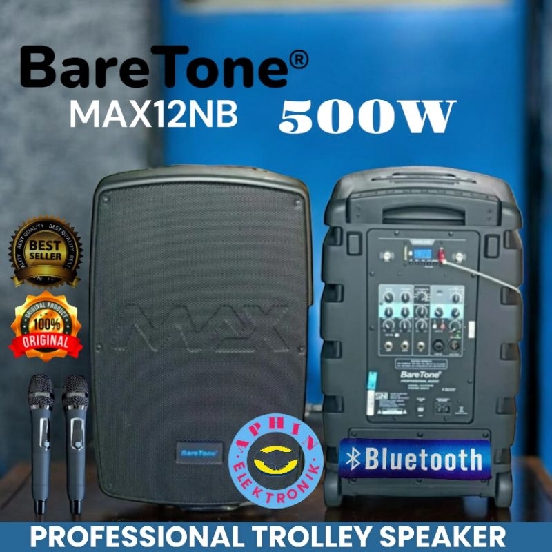 SPEAKER BARETONE 12 INCH MAX12NB SPEAKER PORTABLE 12 INCH BARETONE ORIGINAL