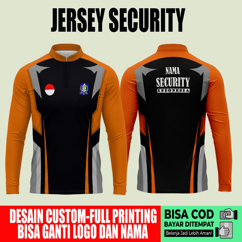 Kaos Jersey Security / Satpam Full Printing Custom art 02