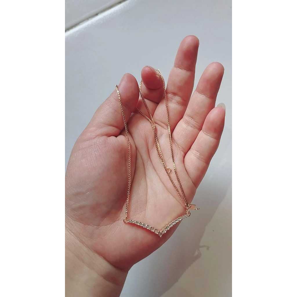 Kalung Aurel Bahan Cuping Elegan