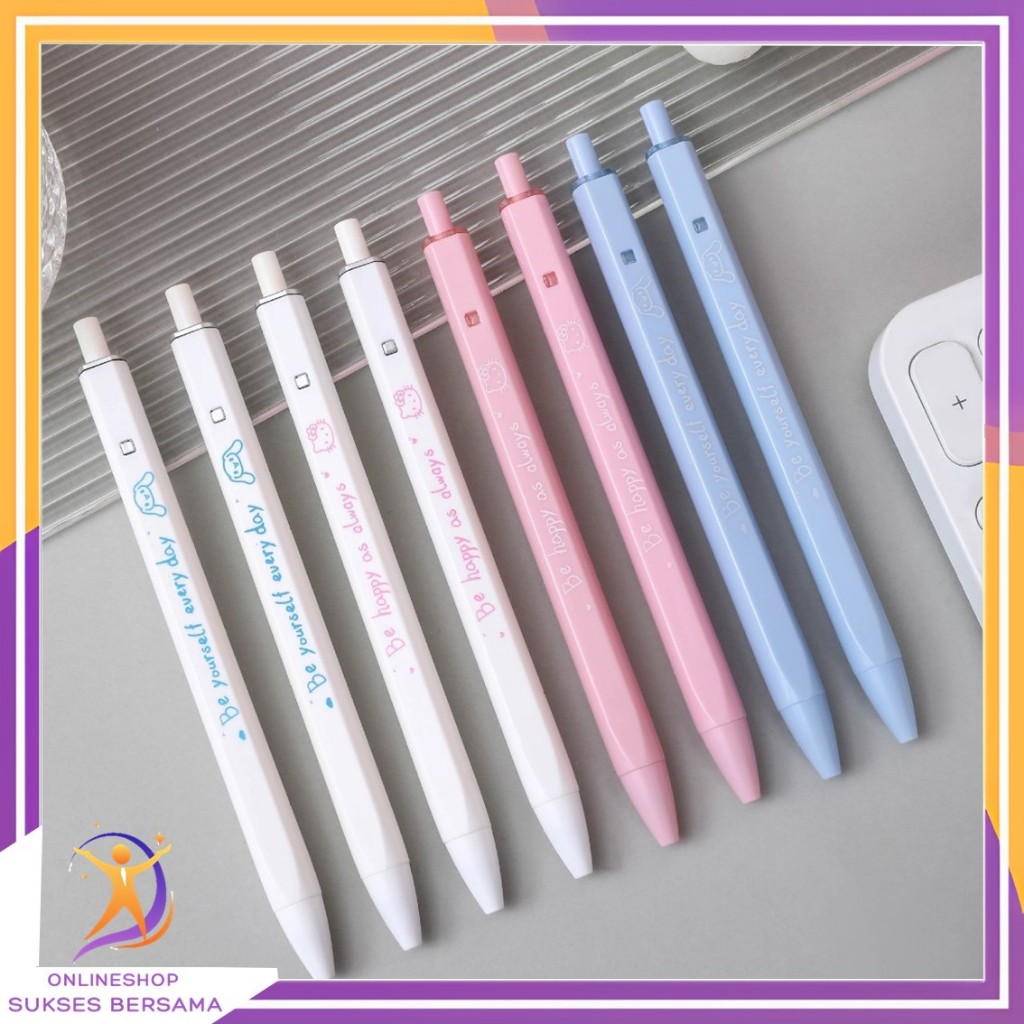 

OSB Pulpen Gel Karakter Kartun Lucu Gelpen Mekanik Kualitas Tinggi 0.5 mm Pena Gel Tekan Tinta Hitam Simple Ujung Pena Lancip Cute Cartoon Pens Ball