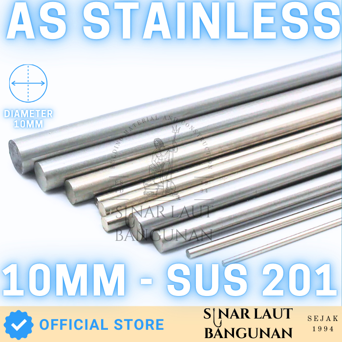 As Stainless SUS 201 Diameter 10MM