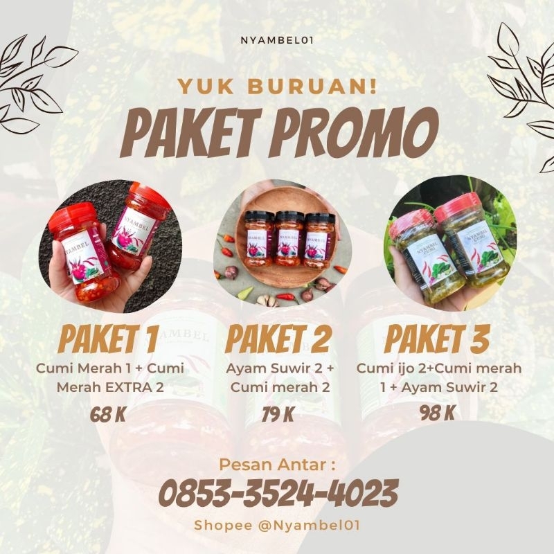 

Sambal PAKET PROMO