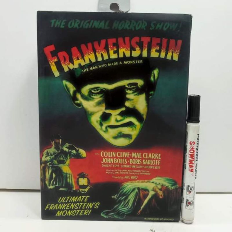 mainan action figureUltimate frankenstein monsterThe original horror show
tinggi sekitar 7 inch
arti