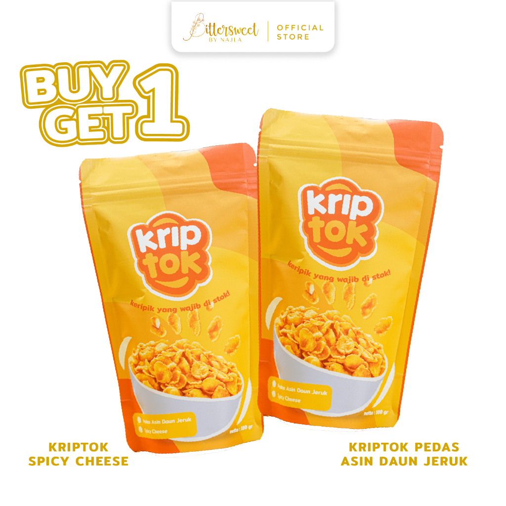 

[ SPESIAL ] PAY DAY ] ( Buy 1 Get 1 ) Kriptok Pedas Asin Daun Jeruk & Spicy Cheese