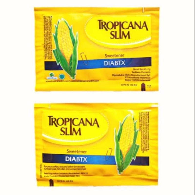 

5 sachet TROPICANA SLIM SWEETENER DIABTX