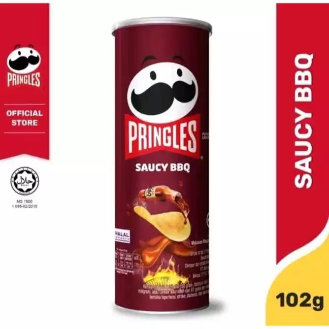 

PRINGLES POTATO SAUCY BBQ 102G